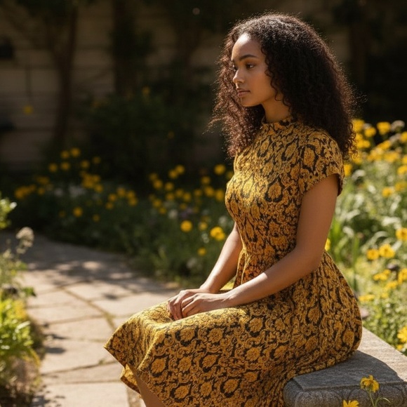 DRESS - Yellow - Picture 7 of 7